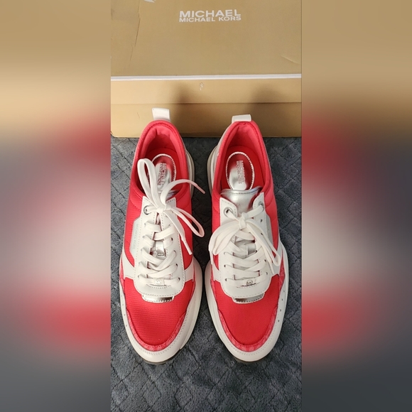 Michael Kors Women's Red Sneakers - Picture 9 of 12